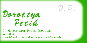 dorottya petik business card